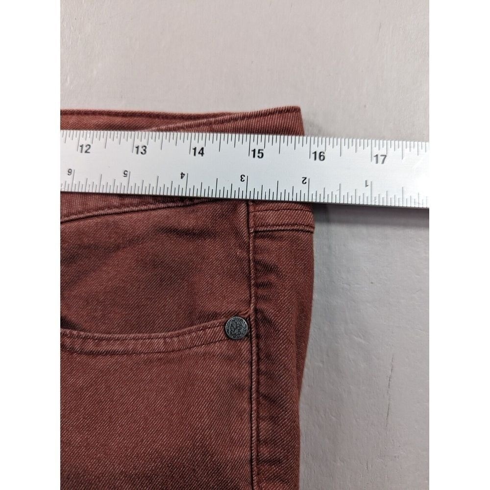 Y2K prAna Breath Kayla Jeans Womens Size 4 Burgundy Stretch Skinny Denim Casual - Picture 6 of 10